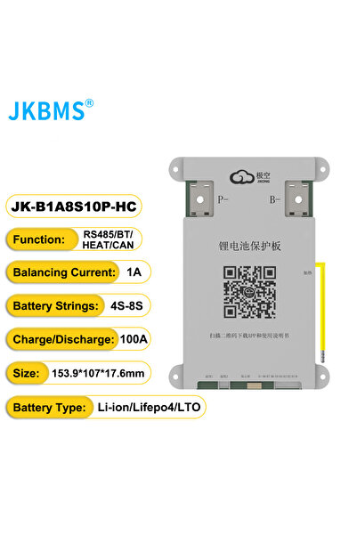 Choice4 B1A8S10P-HC JkBms Active Balance Bms 4S 8S 12S 13S 14S 16S 17S 20S 24...