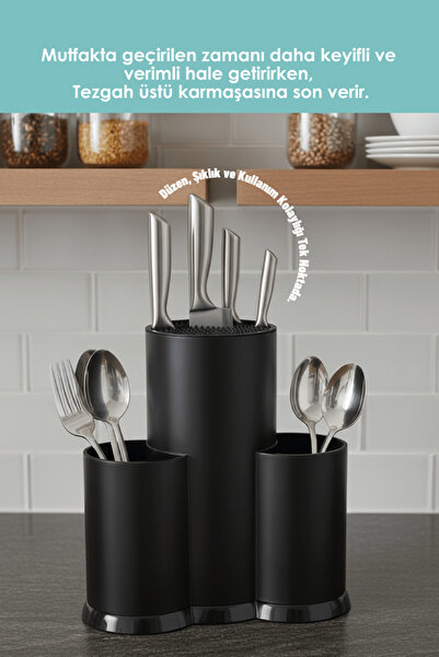 DUO LİNE HAUSEHOLD UTENSİLS Tezgah Üzeri Bıçaklık Kaşıklık ve Kepcelik Düzenl...