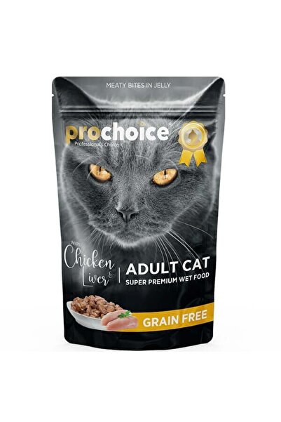ProChoice Pro Choice Tahılsız Tavuk ve Ciğerli Yetişkin Konserve Kedi Maması ...