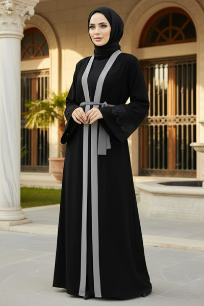 Neva Style Абая з поясом, сіра, 55440GR