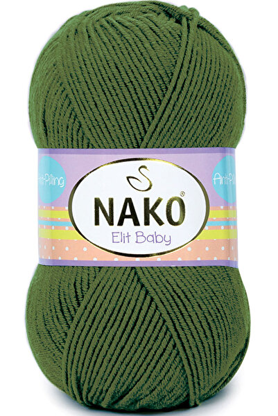 Genel Markalar Elit Baby Tüylenmeyen Bebek El Örgü İpi Çam Yeşili 10665