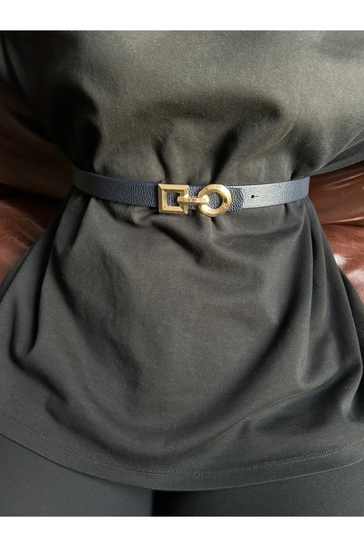 LİA KEMER حزام نسائي ذهبي من سبير بنمط حلقات متداخلة، حزام للسترات والفساتين والسراويل