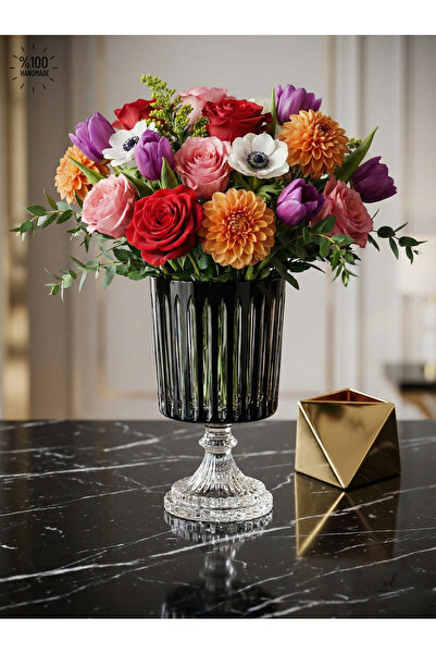 Paşabahçe AYAKLI EL İŞÇİLİĞİ DEKORATİF KASE