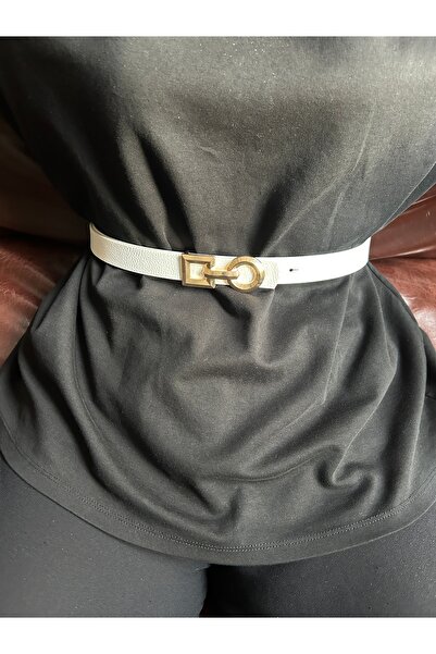 LİA KEMER حزام نسائي ذهبي من سبير بنمط حلقات متداخلة، حزام للسترات والفساتين والسراويل