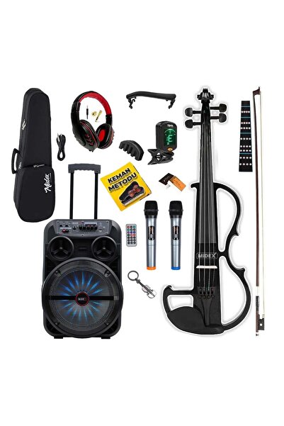 Midex RCZ-606BK-PAK Elektro Keman Taşınablir Şarjlı Hoparlör Mikrofon Çanta F...