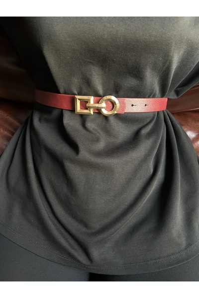 LİA KEMER حزام نسائي ذهبي من سبير بنمط حلقات متداخلة، حزام للسترات والفساتين ...