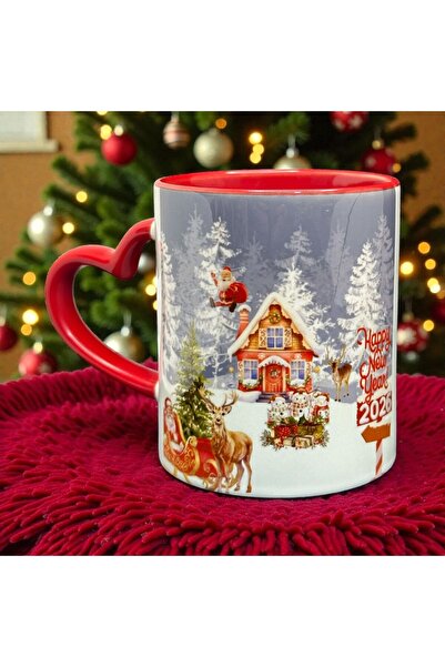 Marblestone New Year / Santa Claus Themed Porcelain Mug