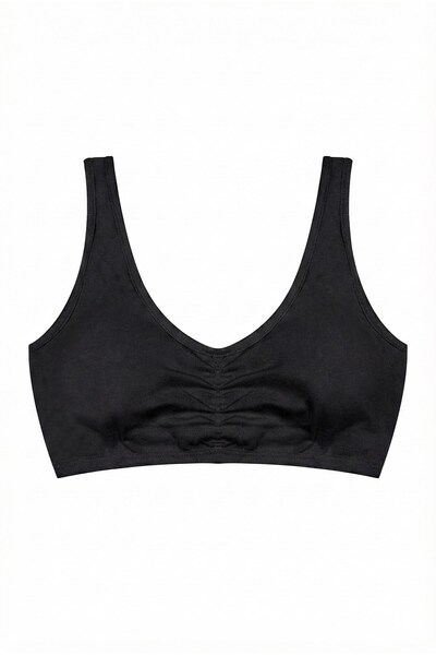 Öts Κοριτσίστικο μπουστάκι με χοντρά λουράκια, με πλισέ μπροστά, με επένδυση (96% βαμβάκι - 4% ελαστάνη)