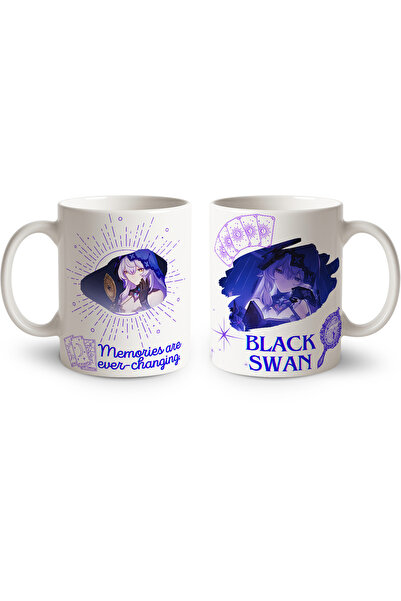 Kupabaskıcısı Honkai Star Rail Black Swan Porselen Kupa Bardak – Anime Tasarı...