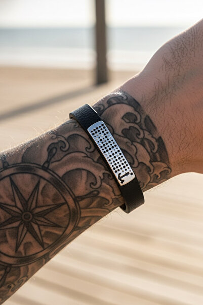 Duke Nickle سوار جلدي على شكل مرساة للرجال Debl2024