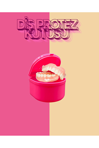 Corega Kolay Açılır Kapak – Her Yaşa Uygun Hijyenik Diş Protez Saklama Kutusu (Pembe)