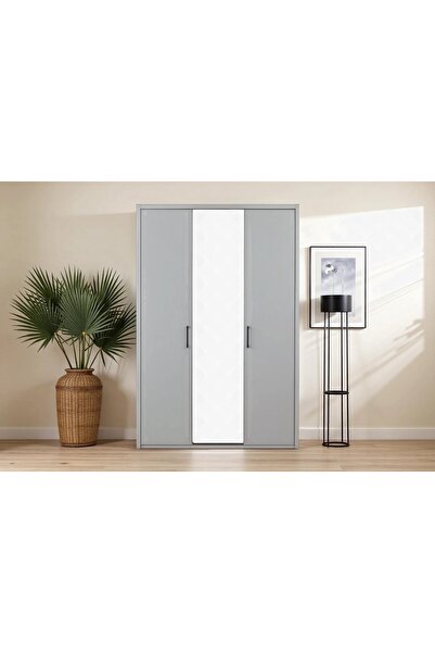 Vivense LİFE GARDIROP, BEYAZ, 3 KAPAKLI
