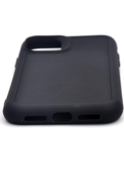 NOVKA Phone Accessories iPhone 11 Compatible Solid Color Flexible Soft Silicone Case Rubber Black