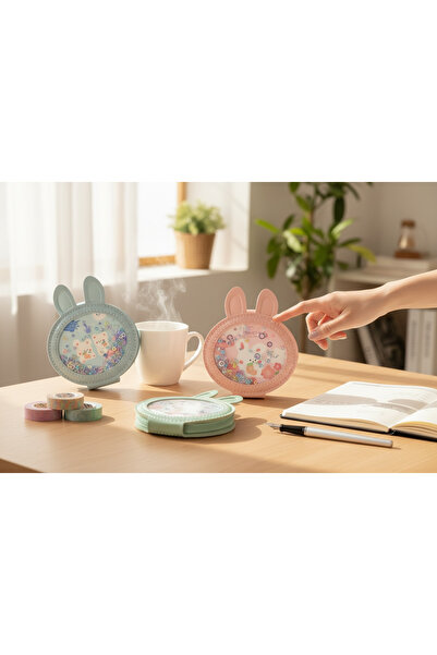 grsoyuncak Desenli Kapaklı Kompakt Cep Aynası