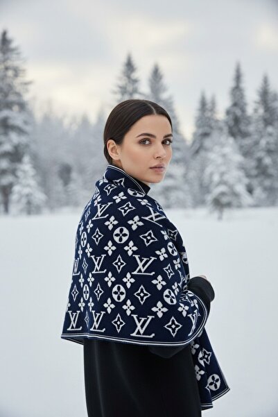 Onur Etol - مجموعة جديدة من الأوشحة ذات الكتف الواسع، منتج شتوي سميك، متجر أس...