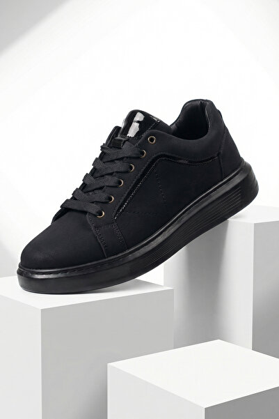 sauron Erkek Spor Sneaker Ayakkabı Soft Siyah Ortopedik Tabanlı Rahat Ve Hafif M801