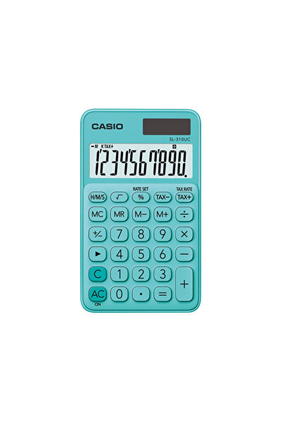 Casio SL-310UC 10-digit portable calculator green