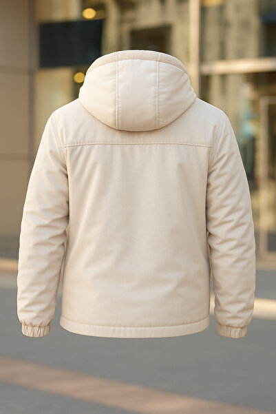 Boymen Ανδρικό παλτό με επένδυση από γούνα Χοντρό αδιάβροχο παλτό Premium παλτό