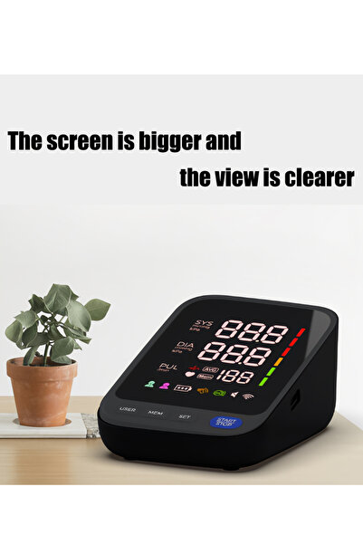 Generic Automatic digital upper arm blood pressure monitor with large adjustable cuff