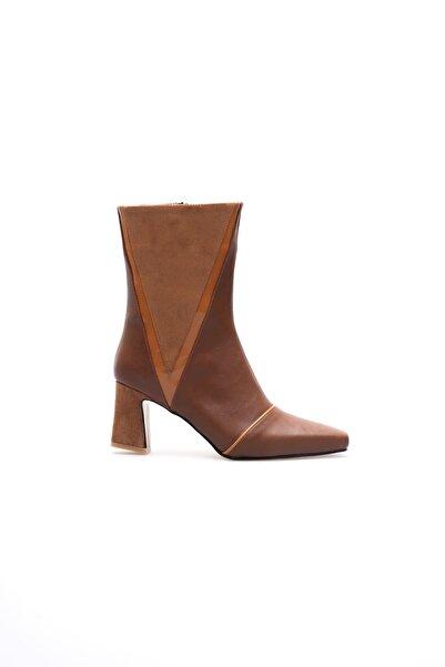 marchéo Anisa Kadın Taba Kalın Topuklu Kışlık Bot