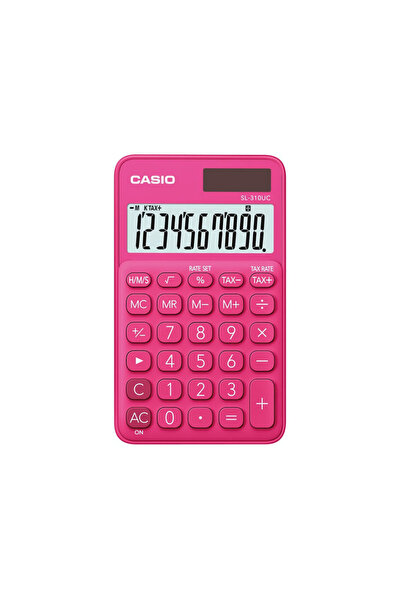 Casio Calculator portabil SL-310UC cu 10 cifre, roșu