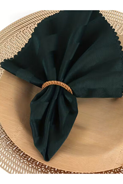 Menar Tasarım Bohemian Style Special Design Straw Napkin Ring Set of 6 Handma...