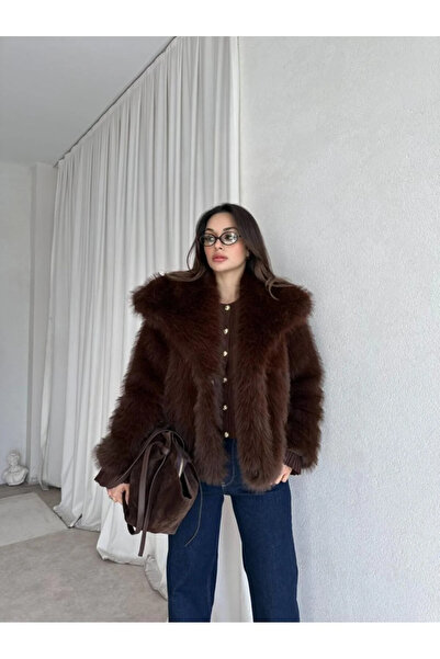 TİLLE Μαλακό στην αφή oversized βελούδινο παλτό