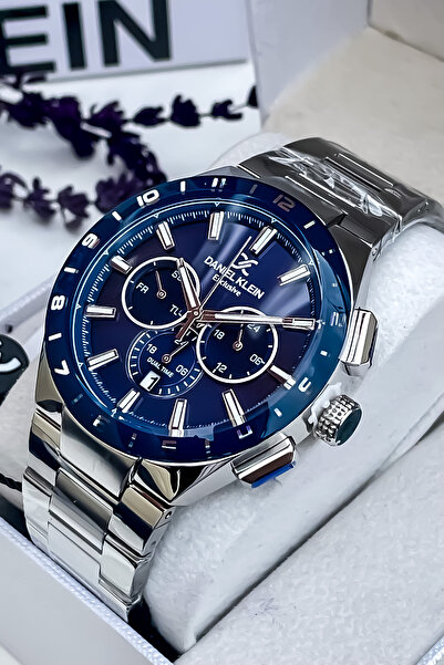 Daniel Klein All Functions Active Stainless Steel Band Waterproof Men's Watch Bracelet