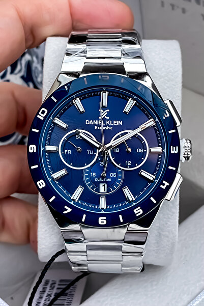 Daniel Klein All Functions Active Stainless Steel Band Waterproof Men's Watch Bracelet