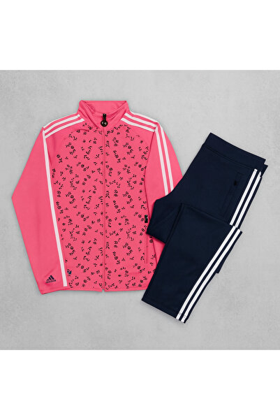 YusGos Women's Zippered Diving Scuba Fabric High Quality Bottom Top Sports Tracksuit Set Pink 2XL