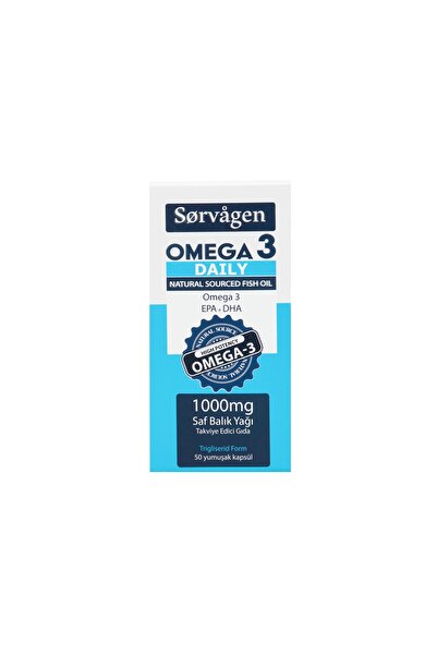 Sorvagen Omega 3 Daily Saf Balık Yağı, 50 Kapsül, 1000 mg