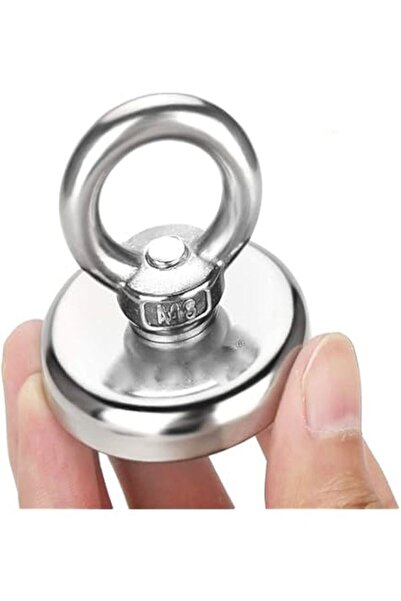 Global Fishing, 30mm Askılı Güçlü Neodyum Mıknatıs, Kurtarma Mıknatısı, Balıkçı Mıknatısı