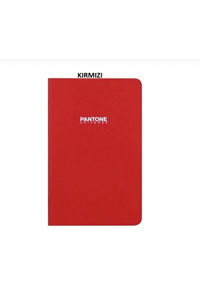 Pantone Medium Boy Çizgisiz Defter Kırmızı 9 X 13,5 Cm