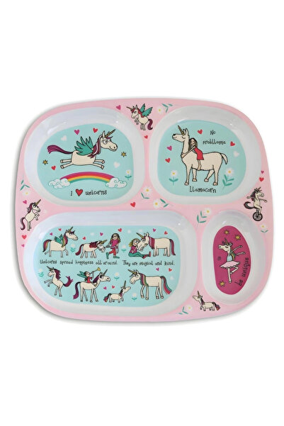 Tyrrell Katz Bebek Için Mini Bölmeli Tabak // Unicorn
