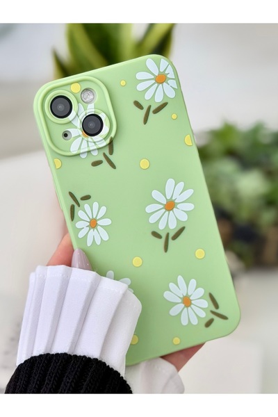 Go Aksesuar Iphone 13 Ve 14 Uyumlu Papatya Desenli Kılıf