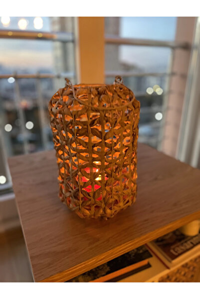 Evistro Dekoratif Naturel Fener Mumluk 22 cm