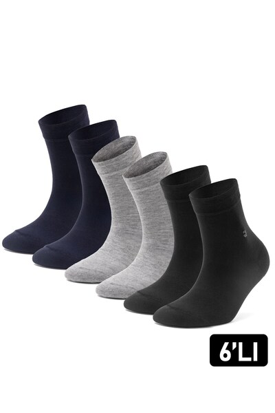 Just inner Men's Socks 6-Piece Half Socks (Bamboo)