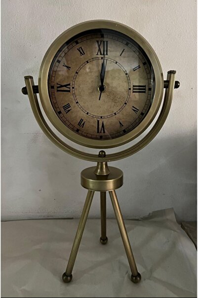 essacraft ESKİTME METAL GEDİYDLİK DEKO MASA SAATİ