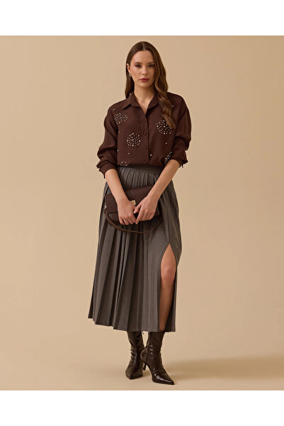 SEÇİL Stone Detailed Shirt