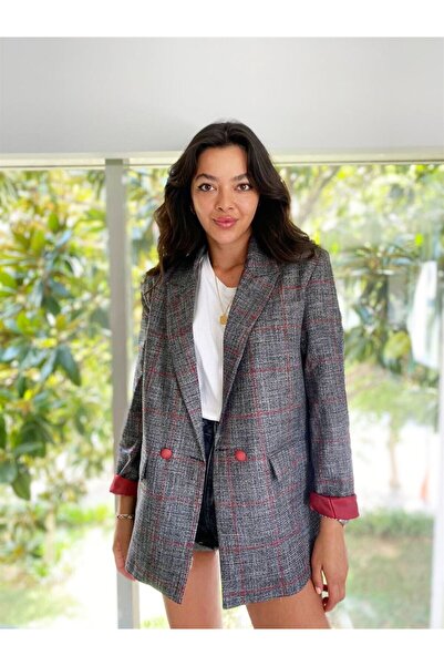 Maldia Shop سترة نسائية ببطانة قماشية ملونة