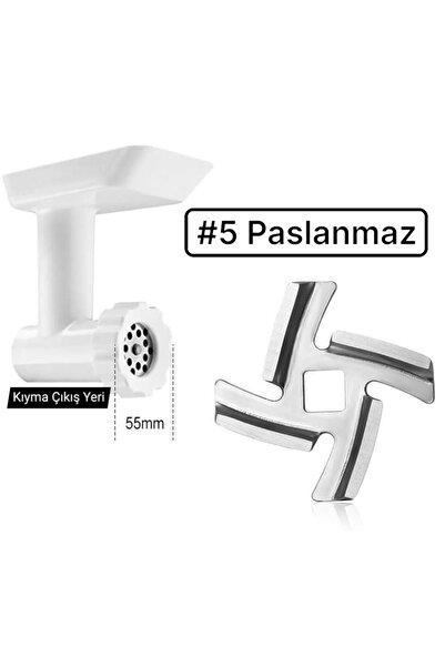 Russet Paslanmaz Meatbox 3102H Kıyma Makinesi Bıçağı, Yedek Parçası, Kesici B...