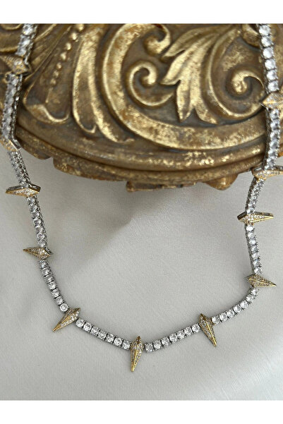 naaksesuar سلسلة فاخرة نموذج خاص قلادة مزدوجة اللون