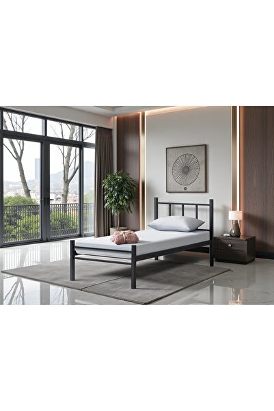 fursimo SERENİTA SERİSİ TEK KİŞİLİK METAL SİYAH KARYOLA,FERFORJE SİYAH KARYOL...