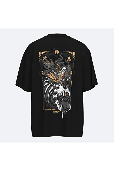 Shout Υπερμεγέθη μπλουζάκι Unisex Shout Killer Samurai Heavy Weight