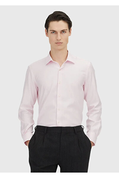 Ramsey Light Pink Regular Fit Woven Classic 100% Cotton Shirt