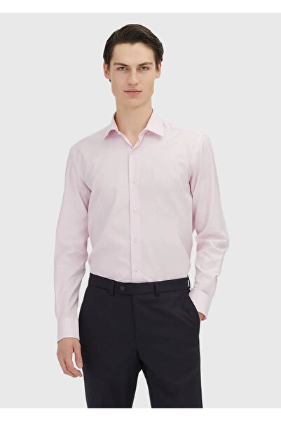 Ramsey Pink Regular Fit Woven Classic 100% Cotton Shirt