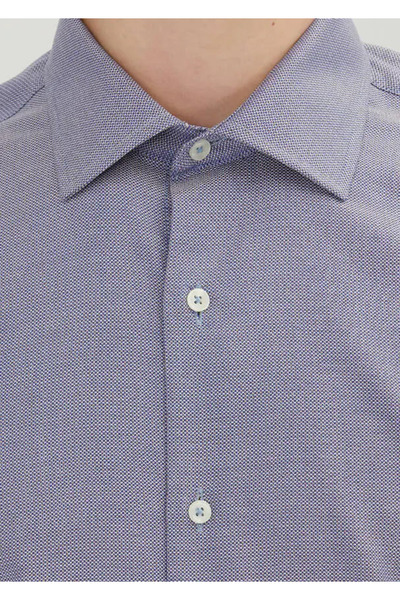 Ramsey Navy Blue Regular Fit Woven Classic 100% Cotton Shirt