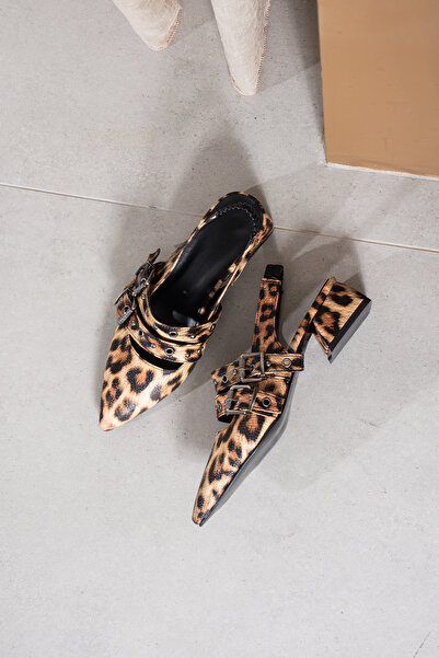 DUXAL SHOES Balerini cu pantofi plati cu model leopard Laden