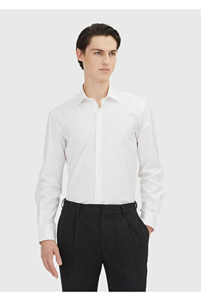 Ramsey White Regular Fit Woven Classic 100% Cotton Shirt
