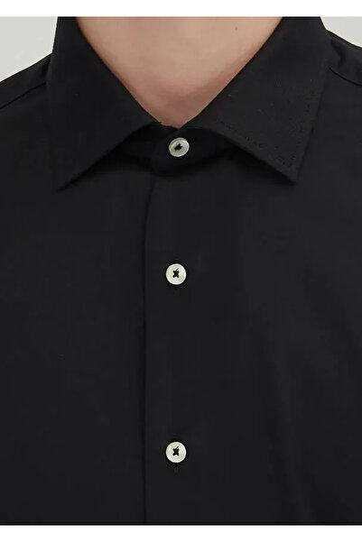 Ramsey Black Regular Fit Woven Classic 100% Cotton Shirt